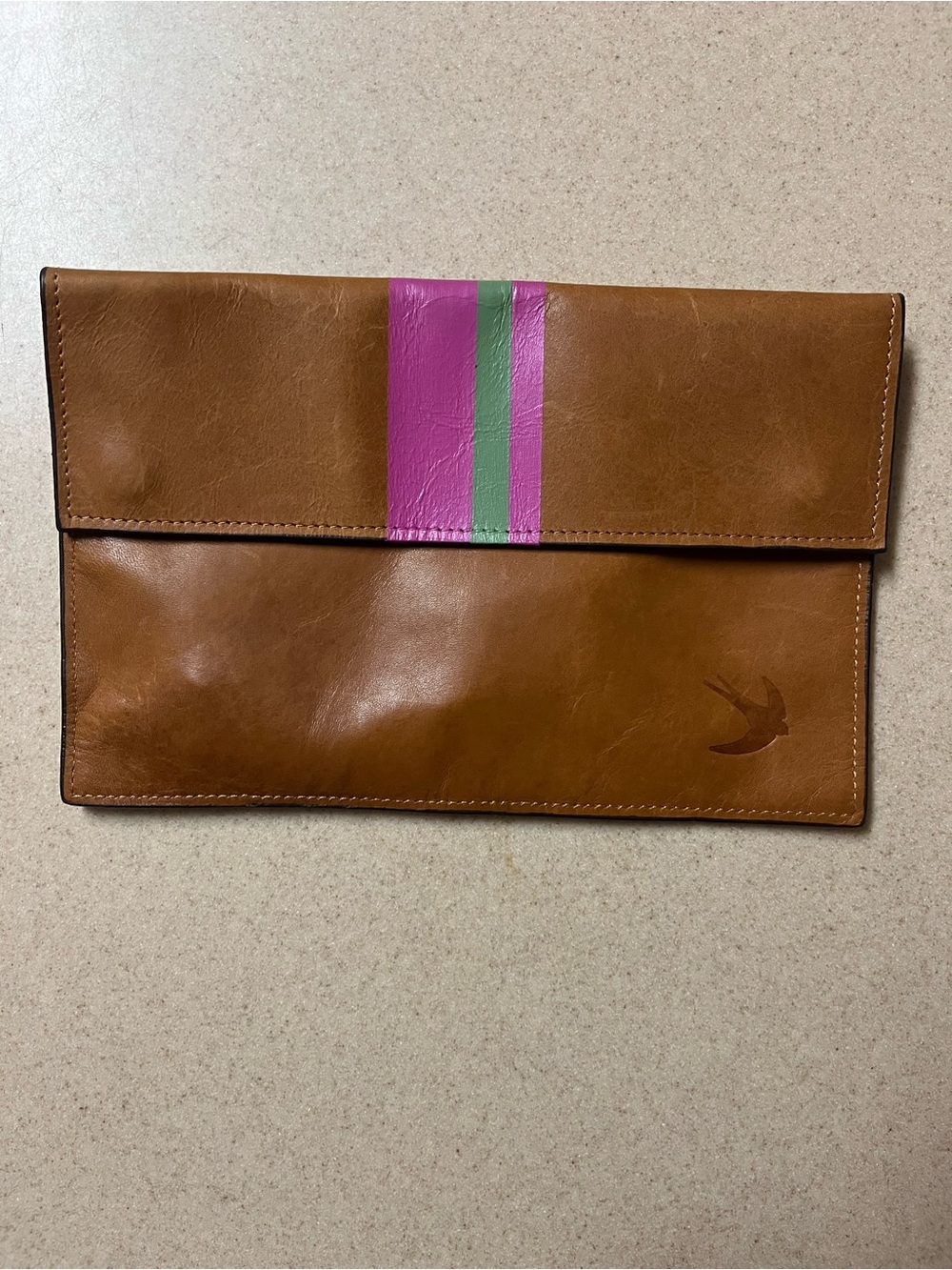 Hirondine Handmade Leather Clutch Bag